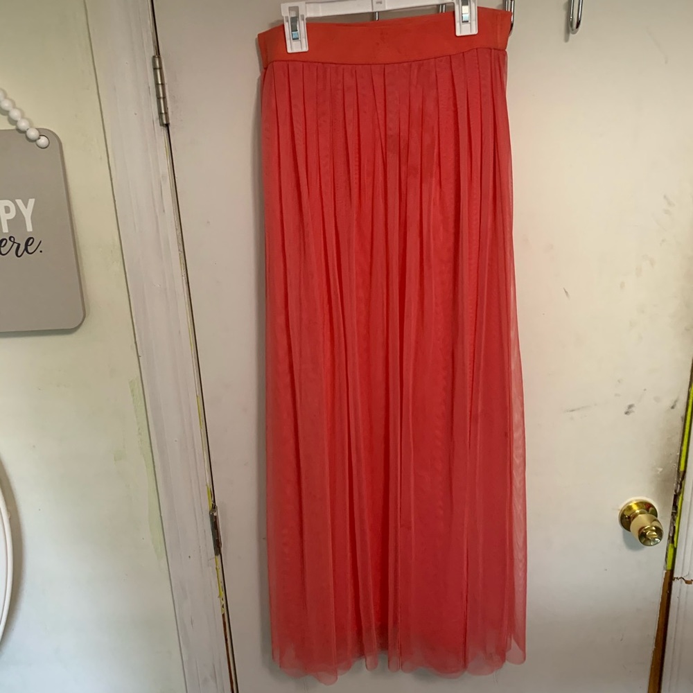 Coral Kiki Riki Maxi skirt